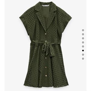 Zara Embroidered Eyelet Dress